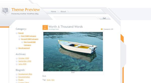 Wordpress Theme: Orange Techno orange_techno