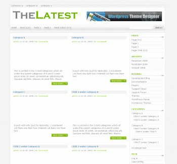 Українізація теми: TheLatest Wordpress theme TheLatest theme скріншот