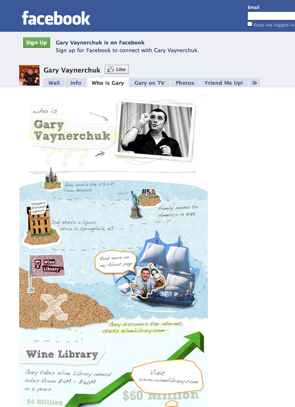 gary Gary Vaynerchuk FB landing page