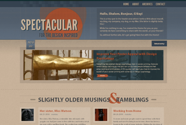 spectacular Spectacular wordpress тема